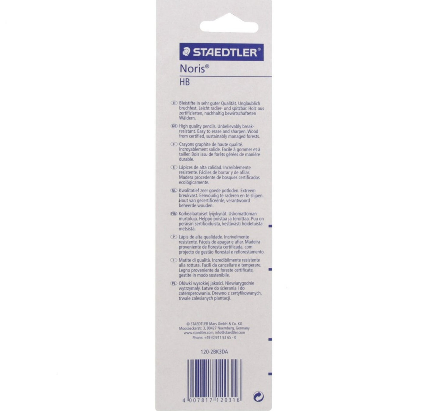 Staedtler Noris Pencil HBST120-2BK3DA 3 Piece