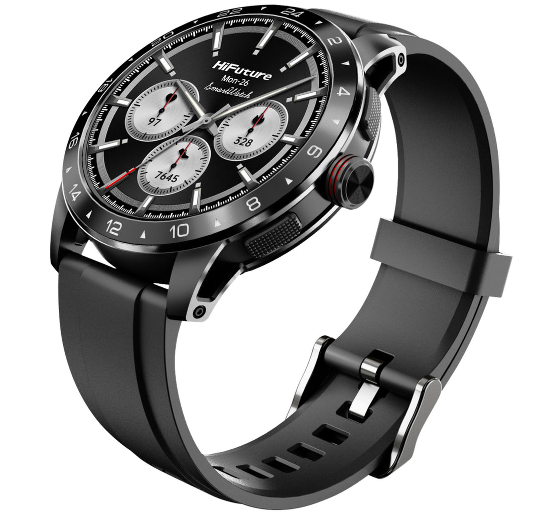 HiFuture Flex 2 Smartwatch, 1.39 inches Display, Black
