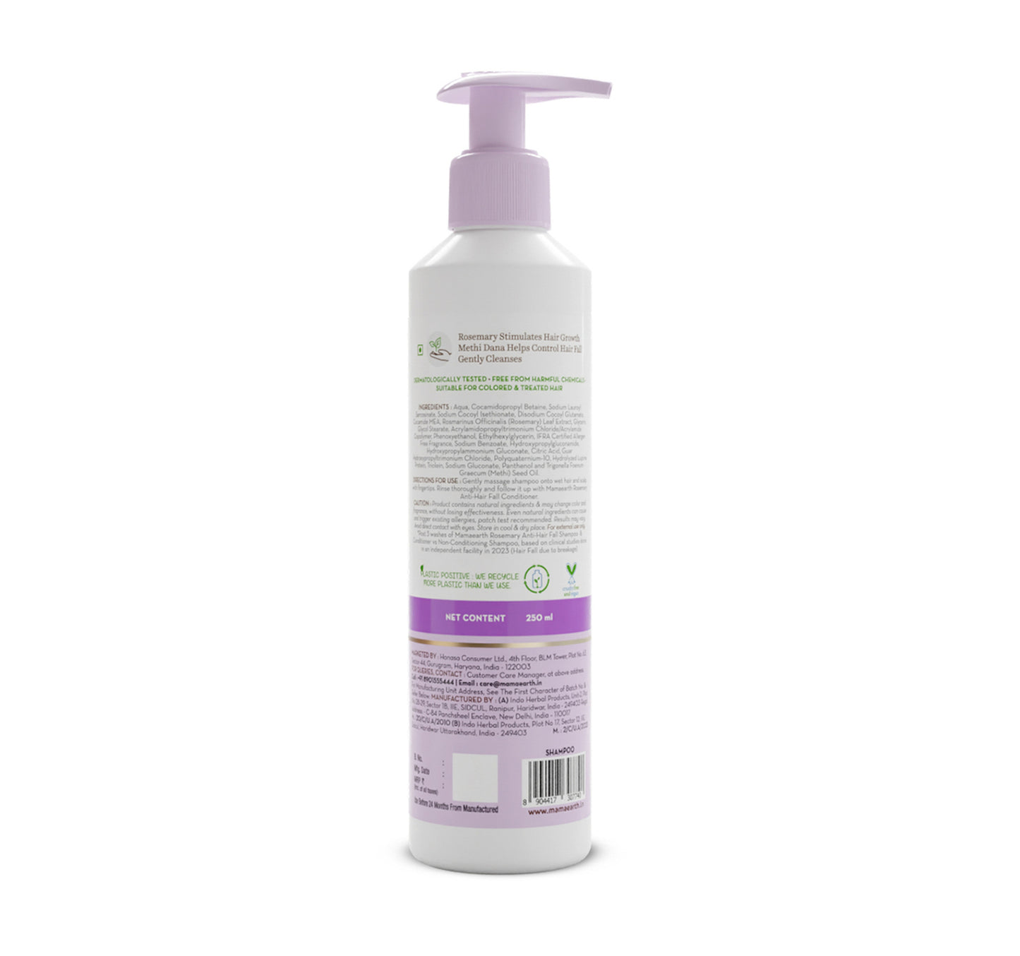 Mamaearth Rosemary Anti-Hairfall Shampoo 250 ml