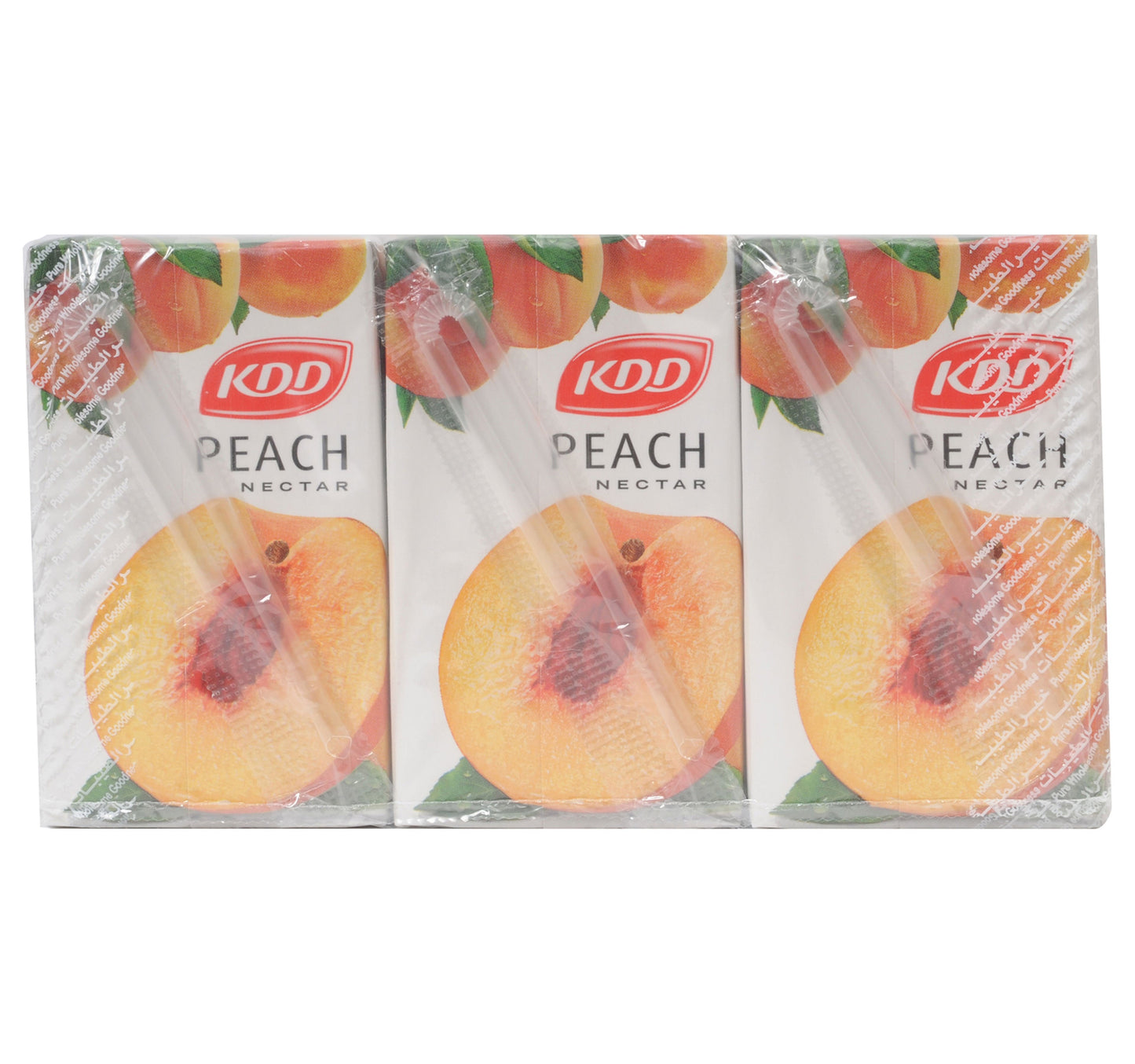 KDD Peach Nectar 250 ml x 6 Pieces
