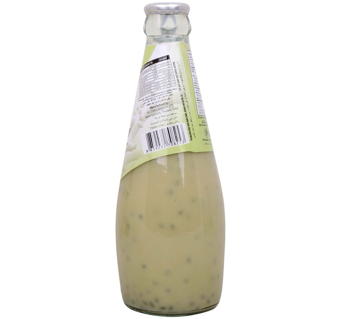 Mr.Falooda 3 in 1 Basil + Nata De Coco + Noodle with Melon Flavor 290 ml