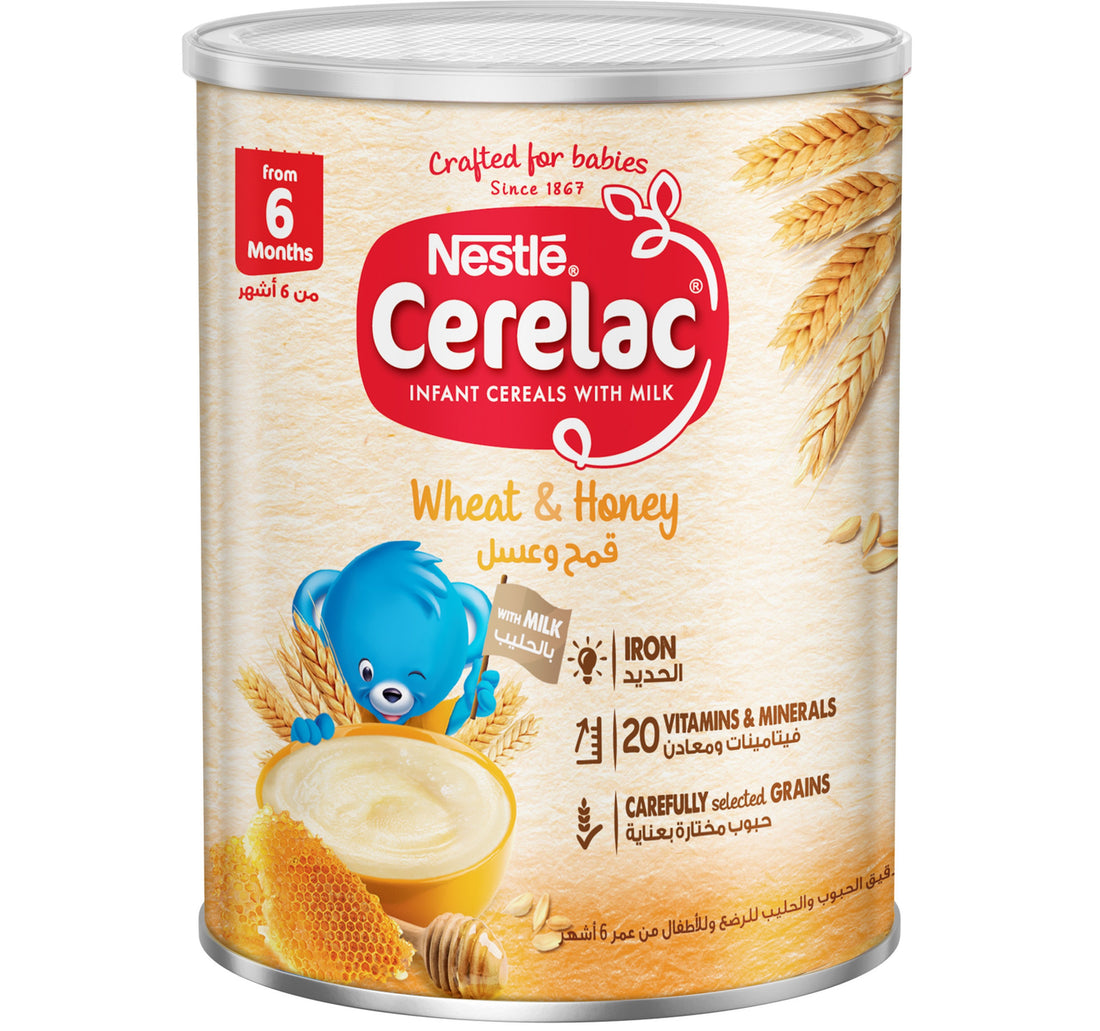 Nestle Cerelac Infant Cereals With Iron + Wheat & Honey From 6 Months 400 g