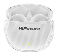 سماعات أذن لاسلكية حقيقية HiFuture FlyBuds3 مزودة بتقنية ENC، لون أبيض