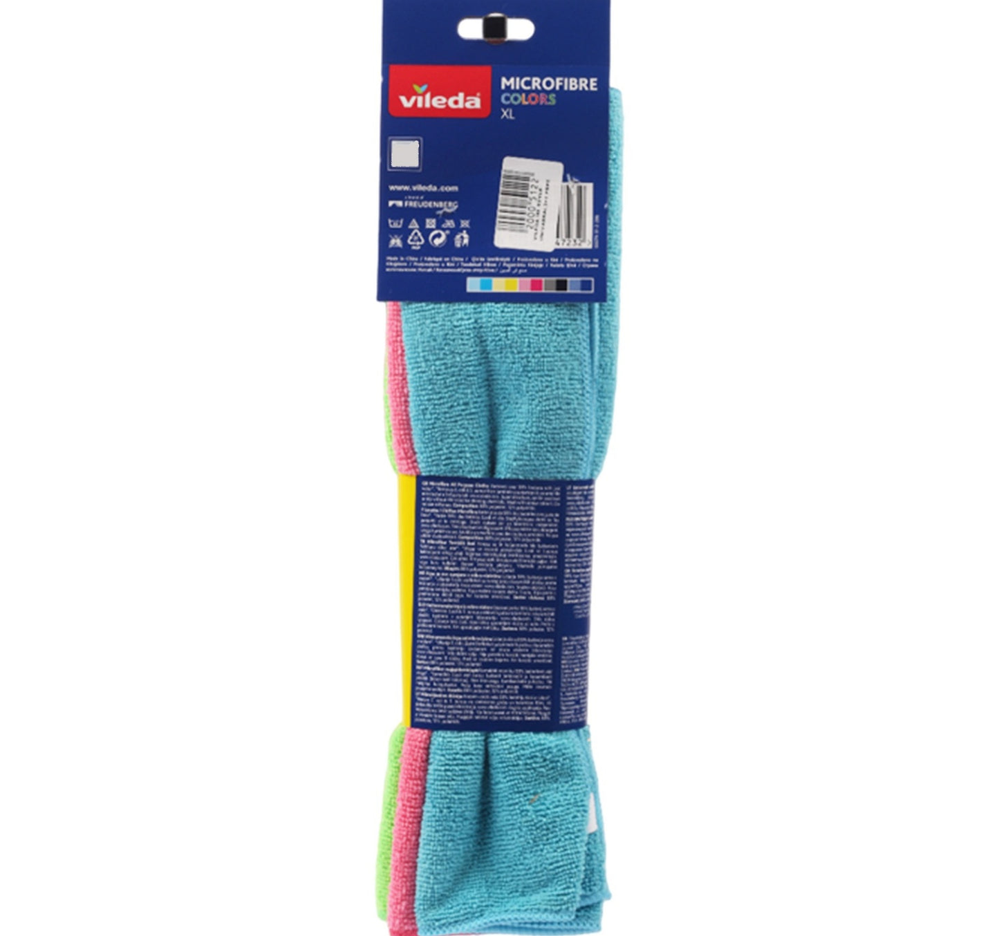 Vileda Microfibre All Purpose Cloths 34 x 34cm 3 + 1