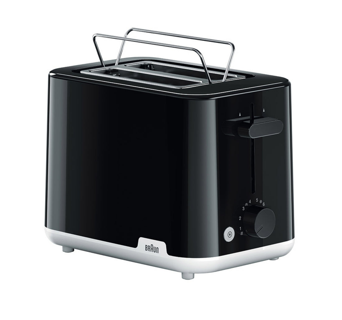 Braun 2 Slice Toaster, 900W, Black, HT1010BK