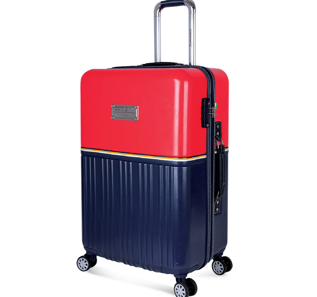 Cortigiani 4 Wheels Hard Trolley, 20 inches, Assorted, EK1226