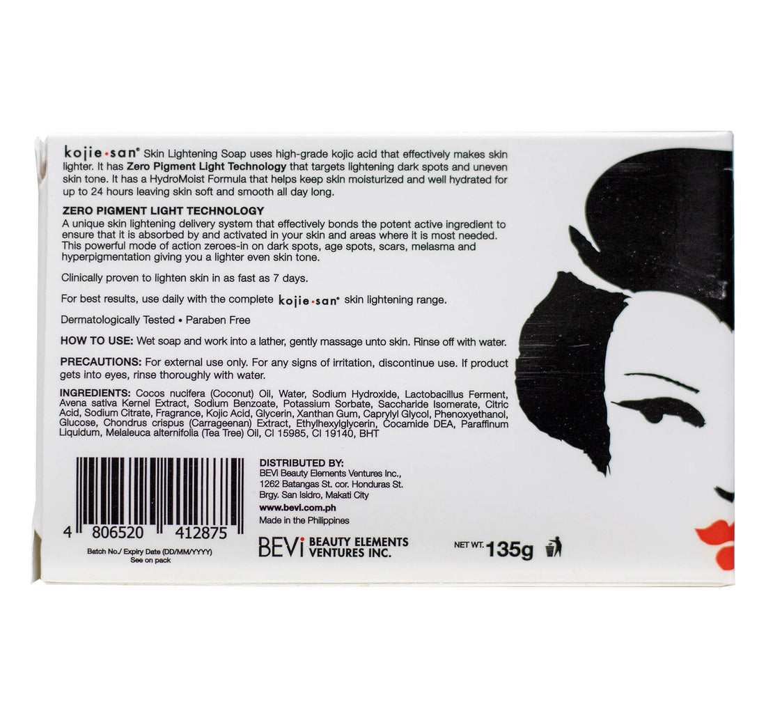 Kojie San Skin Lightening Soap With Hydromoist 135 g