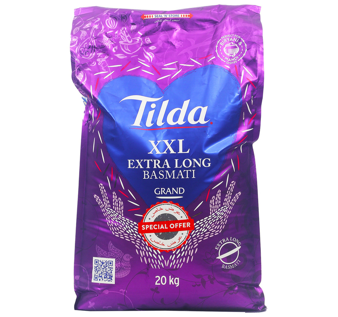 Tilda Grand Extra Long Basmati Rice Value Pack 20 kg