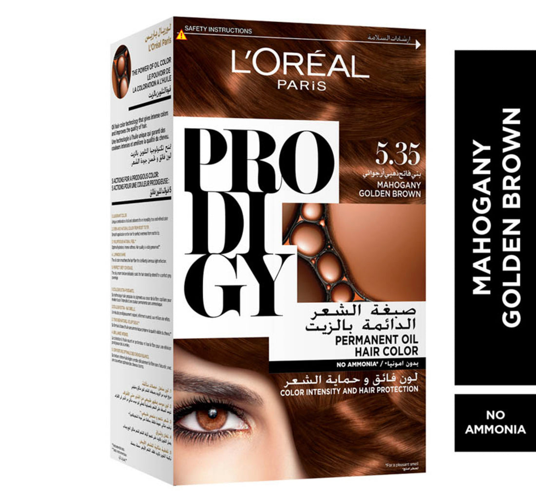 L'Oreal Paris Prodigy Hair Color 5.35 Mahogany Golden Brown 1 pkt
