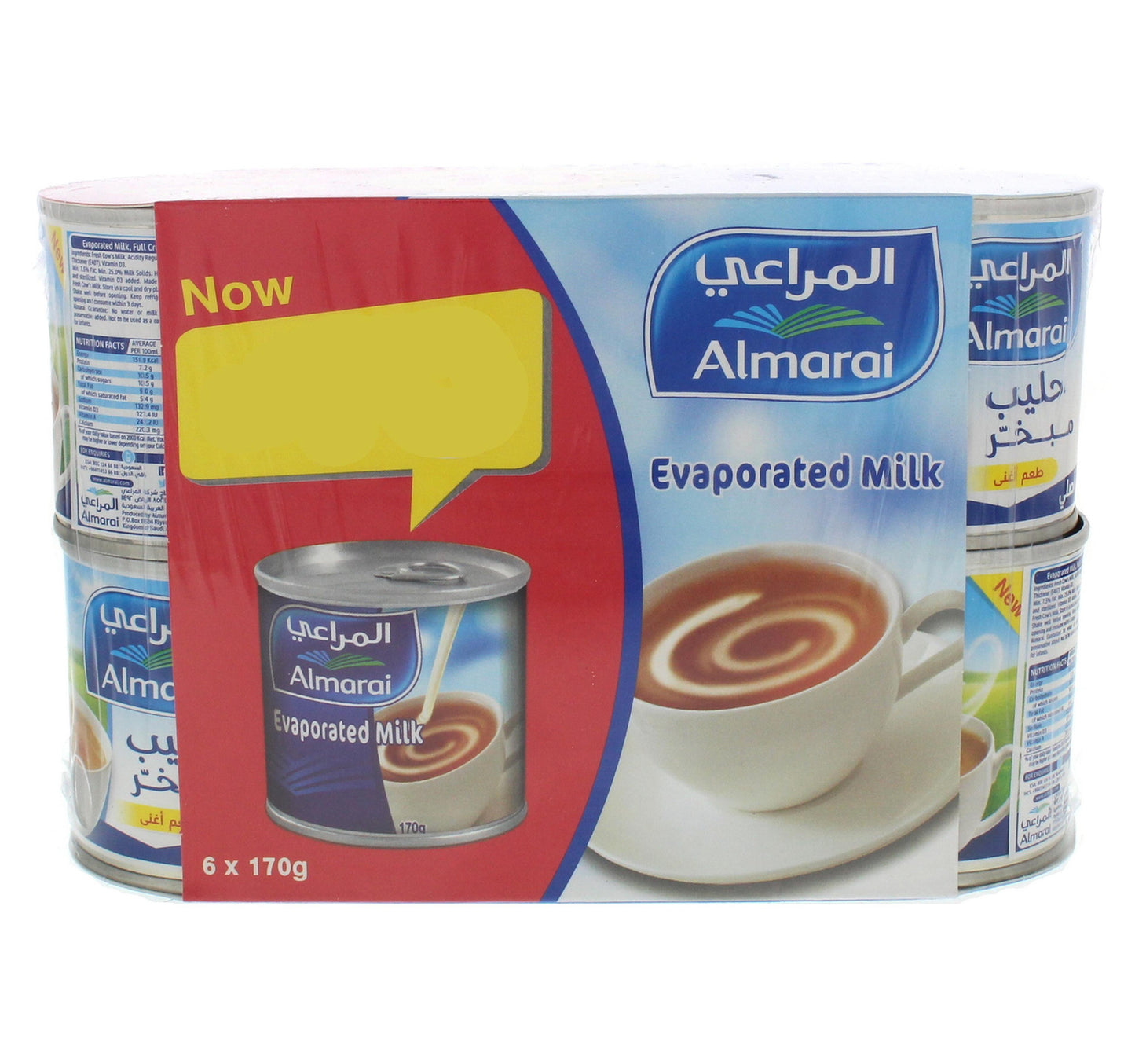 Almarai Evaporated Milk Value Pack 6 x 170 g