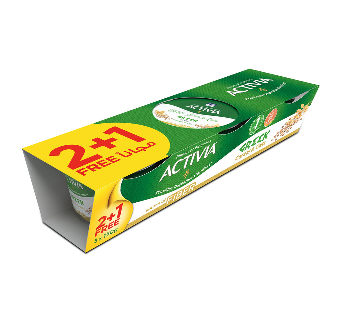 Activia Greek Cereal & Oats Dessert Value Pack 3 x 150 g