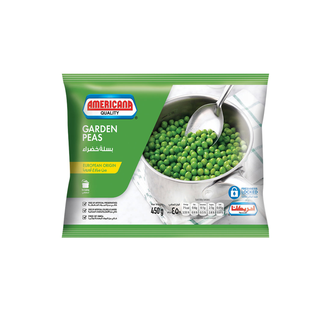 Americana Fresh Frozen Garden Peas 450 g