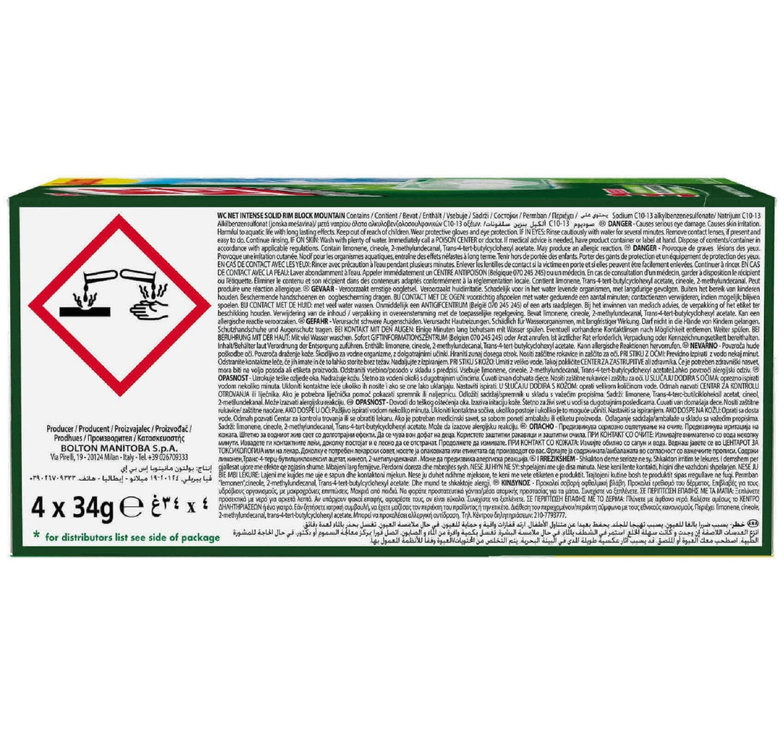 Wc Net Intense Rim Blocks Mountain Fresh 4 pcs