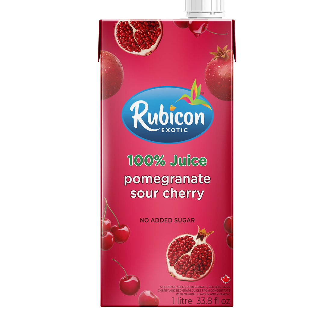 Rubicon Exotic No Added Sugar Pomegranate Sour Cherry Fruit Juice 1 Litre