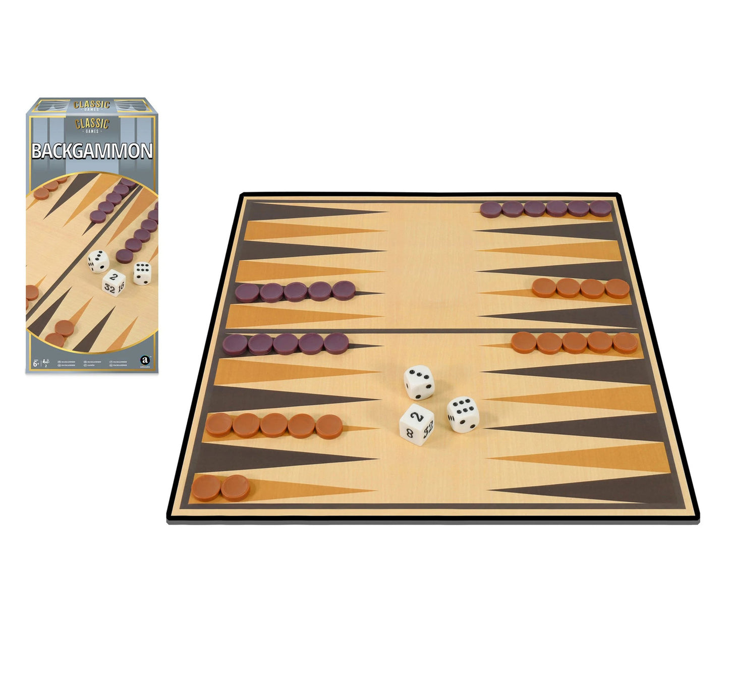 Merchant Ambassador Classic Games Backgammon, ST2104