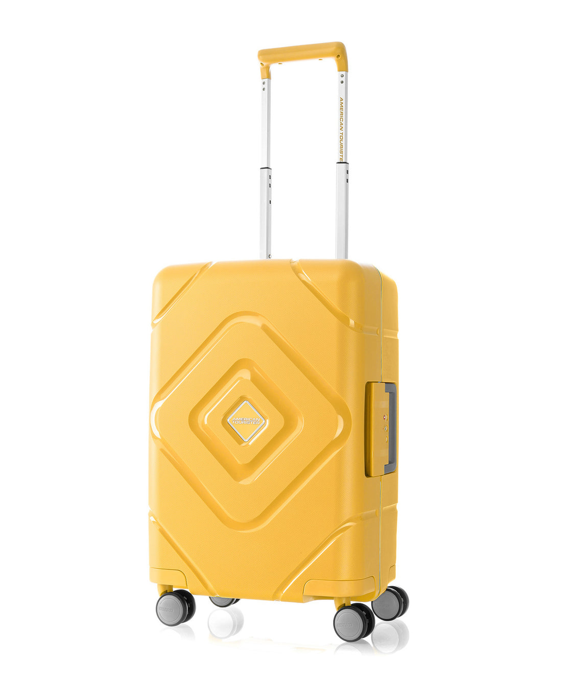 American Tourister Trigard 4Wheel Hard Trolley 55cm Yellow
