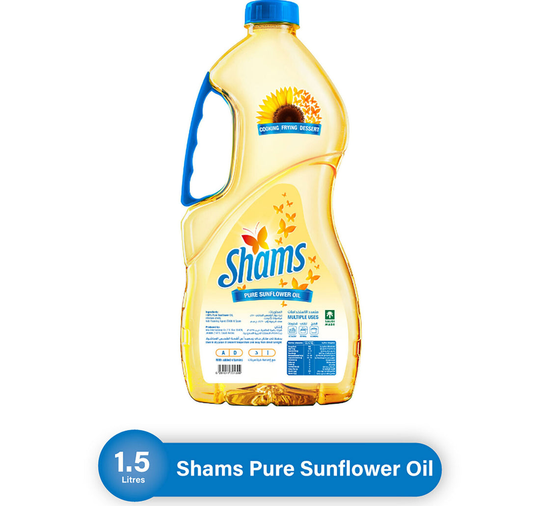 Shams Pure Sunflower Oil 1.5 Litres