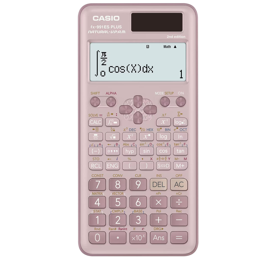 Casio Standard 10+2 Digit Scientific Calculator, Pink, fx-991ES PLUS-2BU