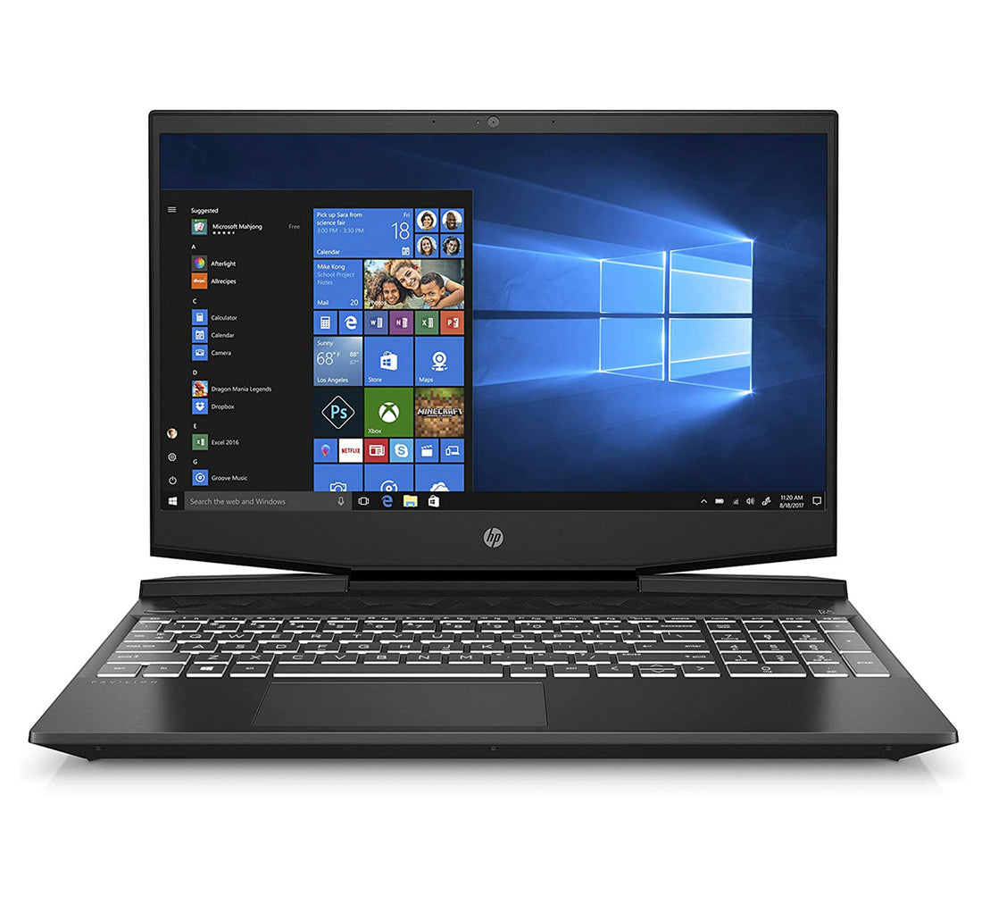 HP Gaming Notebook Power Pavilion 15-DK1001NE,15.6" Screen,10th Gen Intel® Core™ i7-10750H,16GB DDR4,256GB SSD + 1TB HDD, GTX 1650Ti 4GB, Windows10,Black
