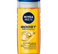 Nivea Men Boost Shower Gel 3in1 Body Wash 250 ml