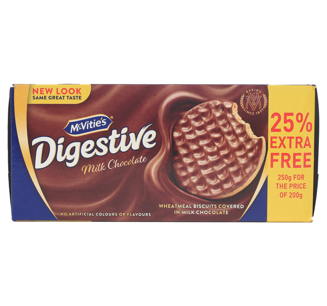 McVitie's Digestive Milk Chocolate Biscuits 200 g + 25% Extra