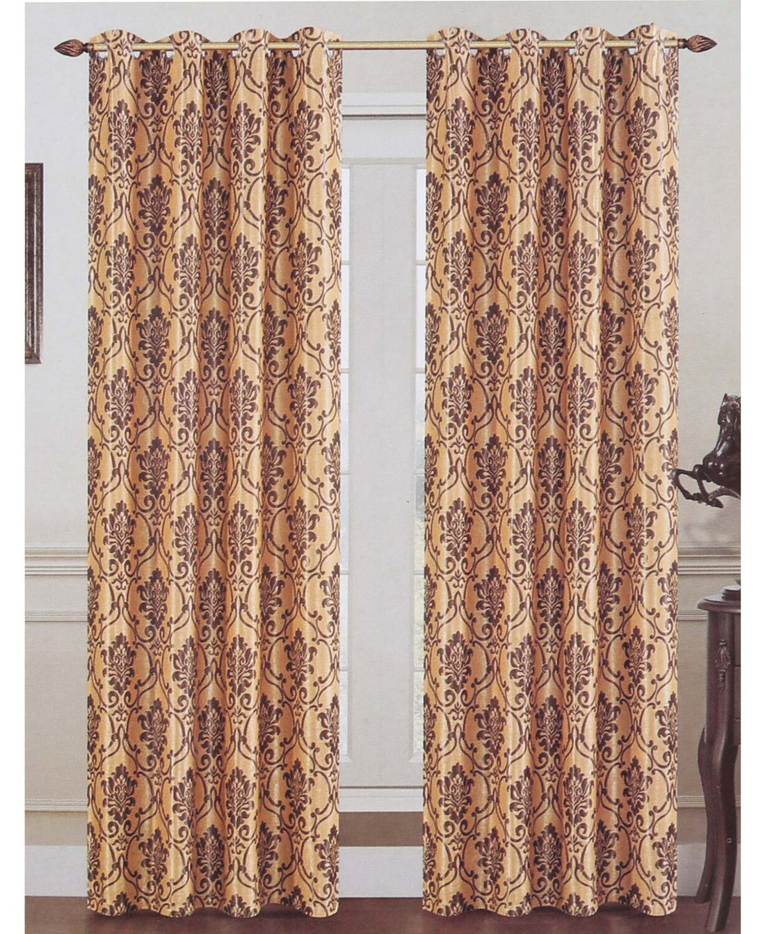 Maple Leaf Window Curtain 140x260cm BO Assorted