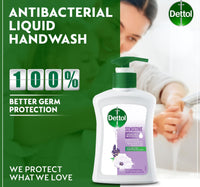Dettol Sensitive Liquid Handwash Pump Lavender & White Musk Scent 200 ml