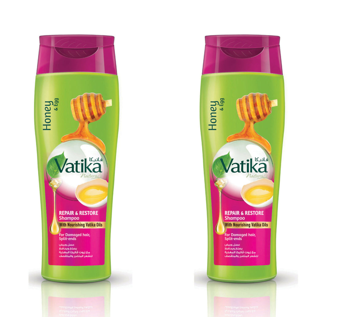 Vatika Honey And Egg Repair And Restore Shampoo 2 x 400 ml