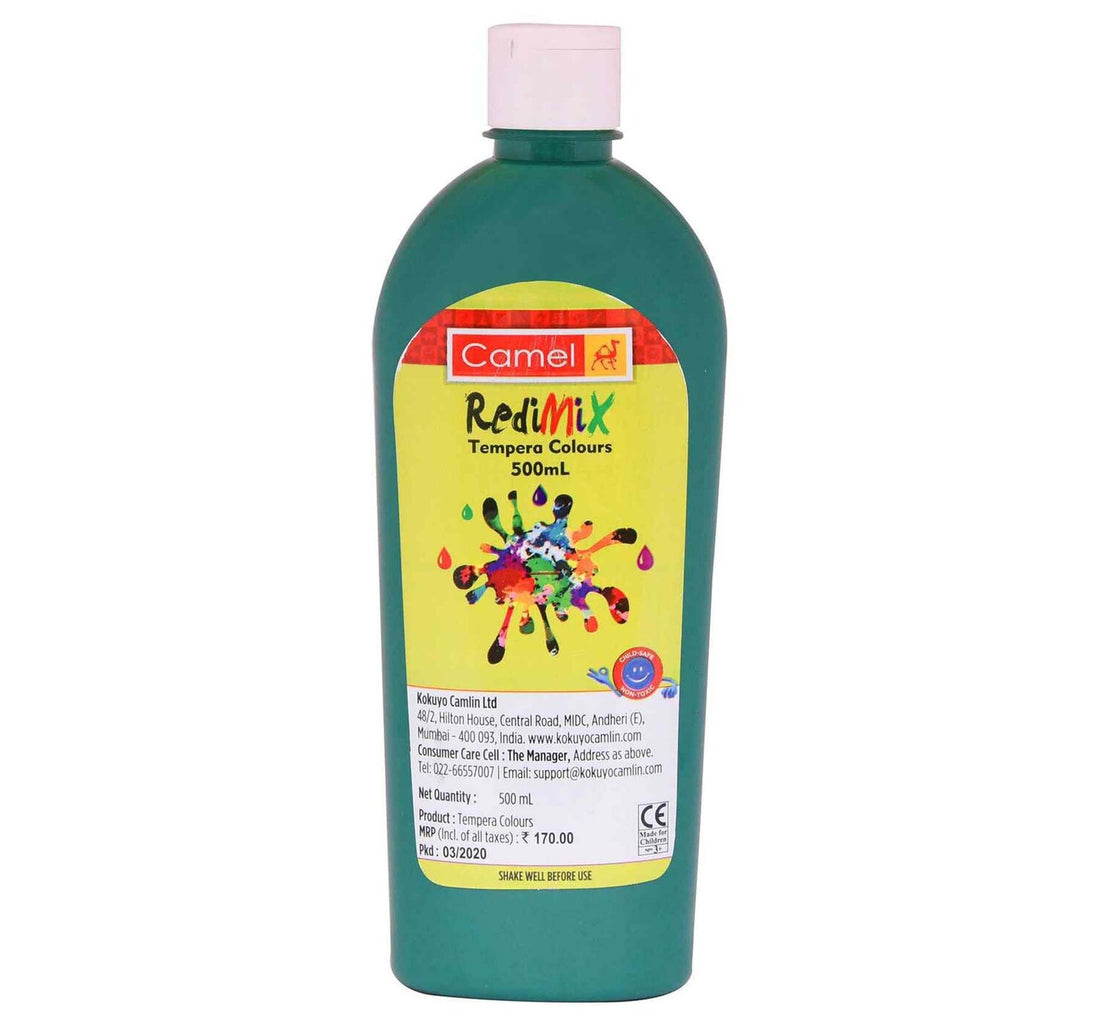 Camel Redimix Tempera Colours 500ml Bottle Green