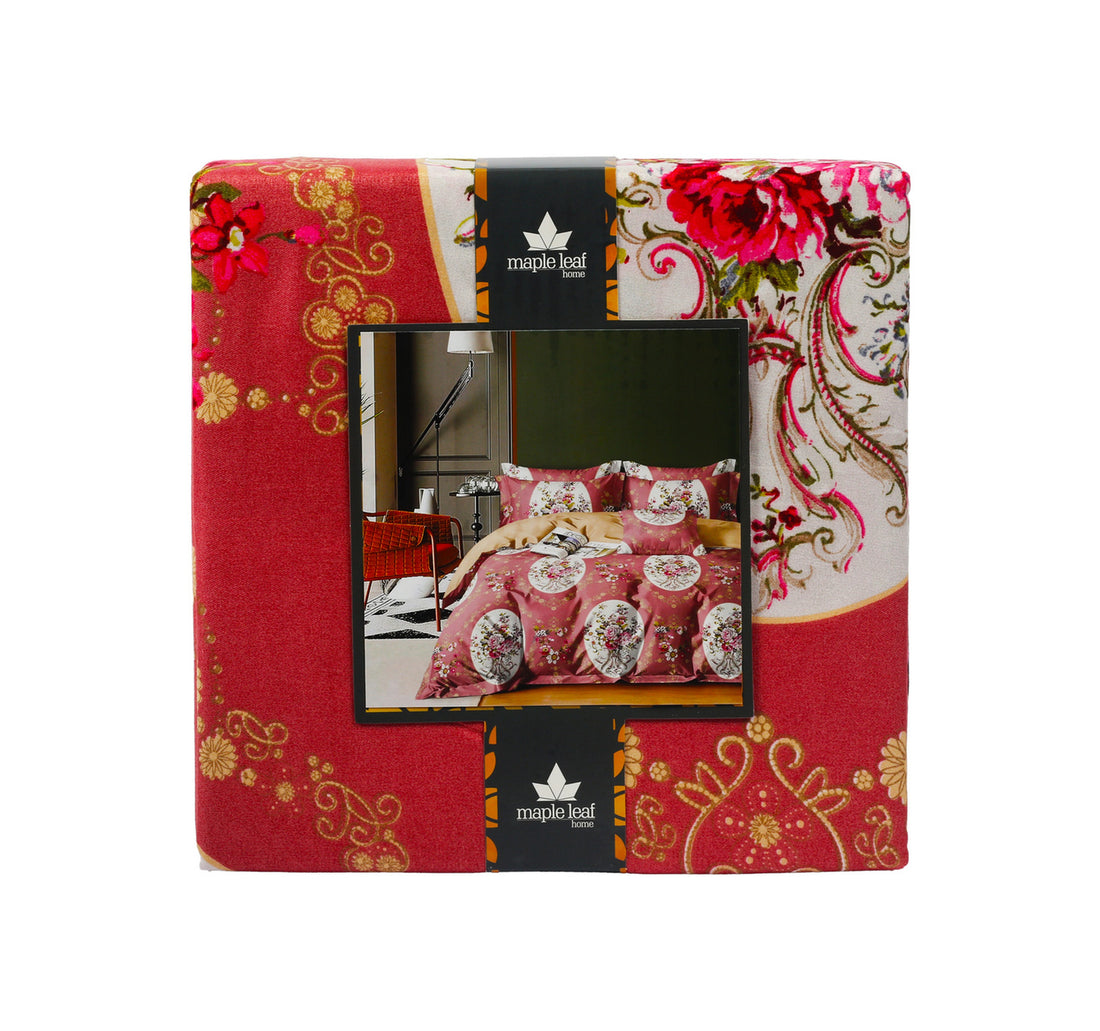 Maple Leaf Fitted Sheet 150 x 200cm Assorted