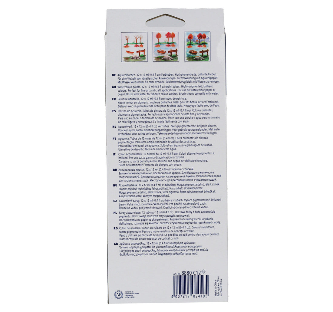 Staedtler Water Colors Paints 8880 12 Colors