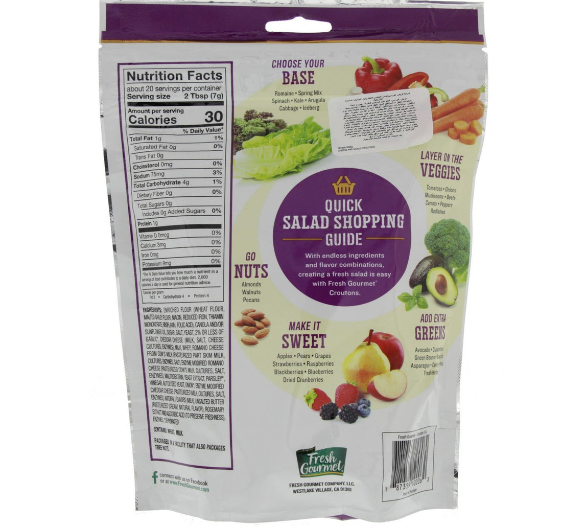 Fresh Gourmet Cheese & Garlic Croutons 141 g