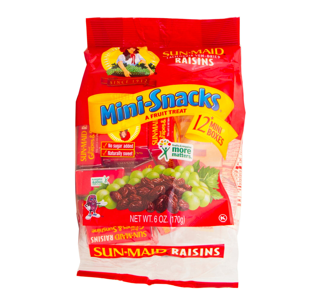 Sun-Maid Raisins Mini Snacks 12 pcs 170 g