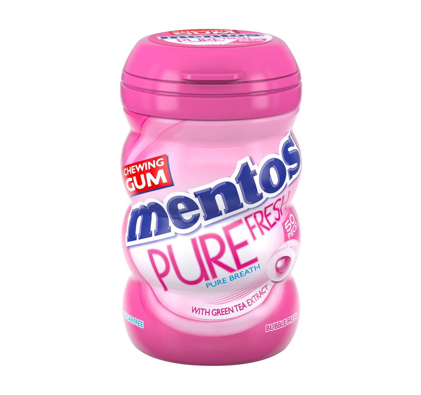 Mentos Pure Fresh Sugar Free Bubble Fresh Flavour Chewing Gum 50 pcs