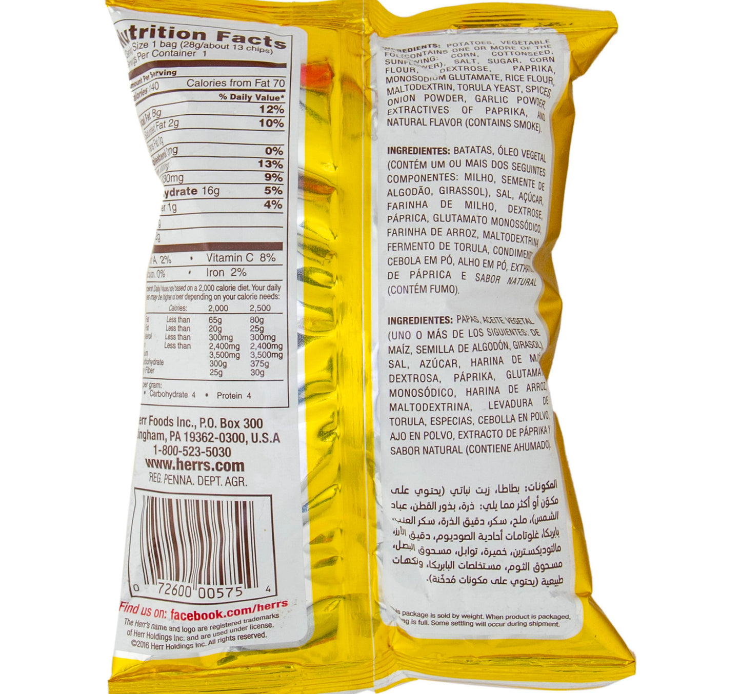 Herr's Barbecue Potato Chips 28 g