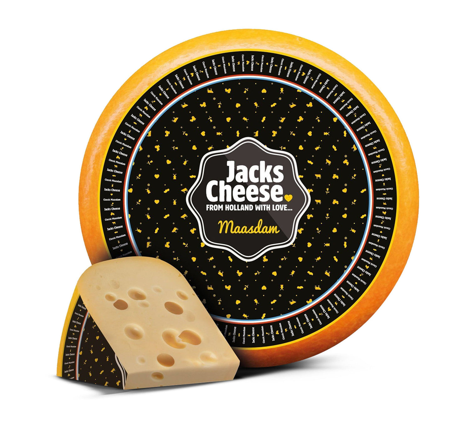 Jacks Cheese Dutch Classic Maasdam Cheese 250 g Sultan Center