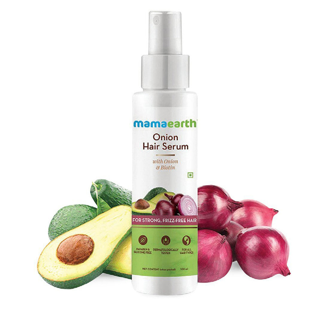 Mamaearth Onion Hair Serum with Onion & Biotin for Strong Frizz-Free Hair 100 ml