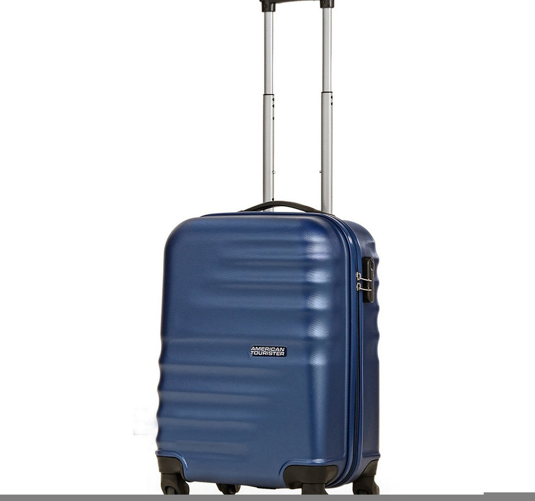 American Tourister Preston 4 Wheels Hard Trolley, 55 cm, Blue
