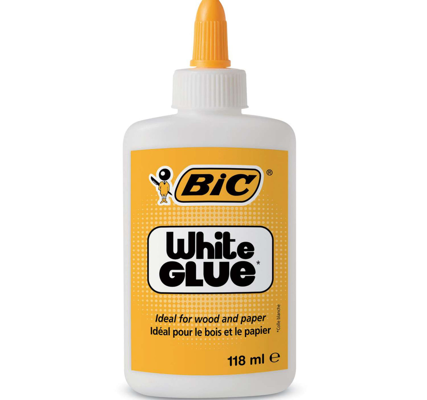 BIC White Glue 276 - Ideal for Wood and Paper 118ml