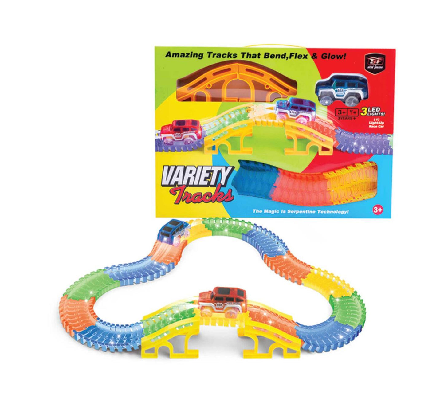 Skid Fusion Luminous Track Playset, 668-7A