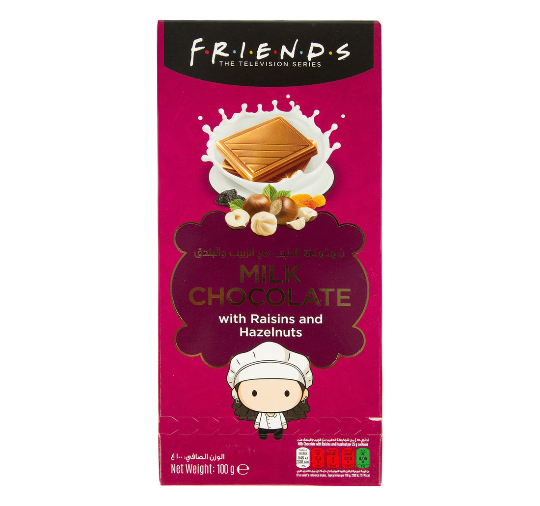 Friends Milk Chocolate With Raisins And Hazelnuts 100 g