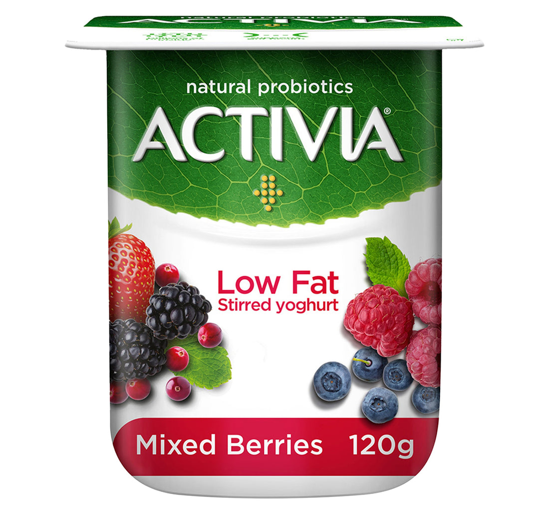 Activia Stirred Yoghurt Low Fat Mixed Berries 120 g