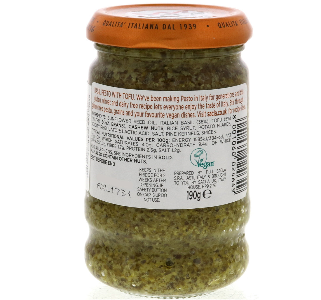 Sacla Basil Pesto 190 g