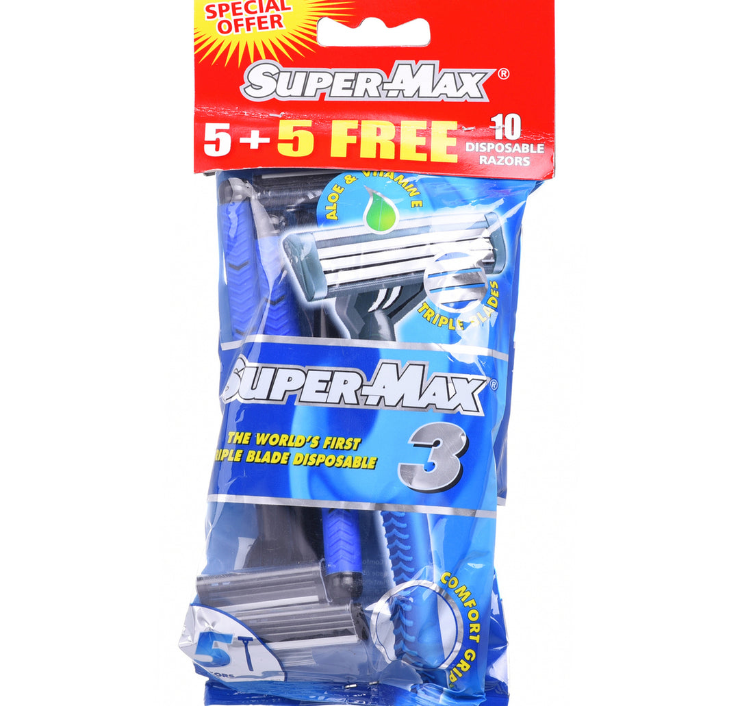 Super Max Men Disposable Triple Blade 5 pcs
