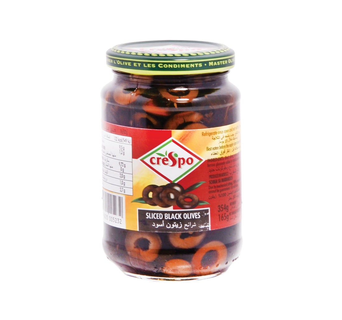 Crespo Sliced Black Olives 354 g