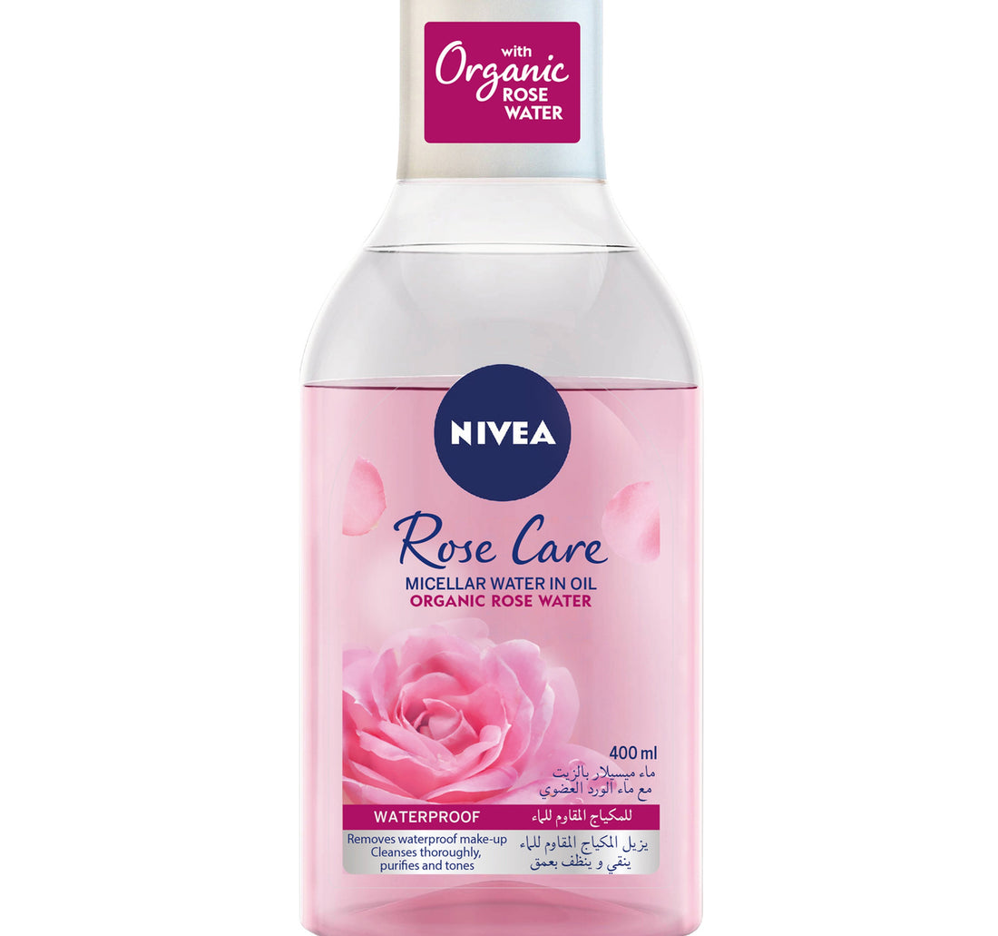 Nivea Rose Care Micellar Water Face Makeup Remover with Organic Rose for All Skin Types 400 ml