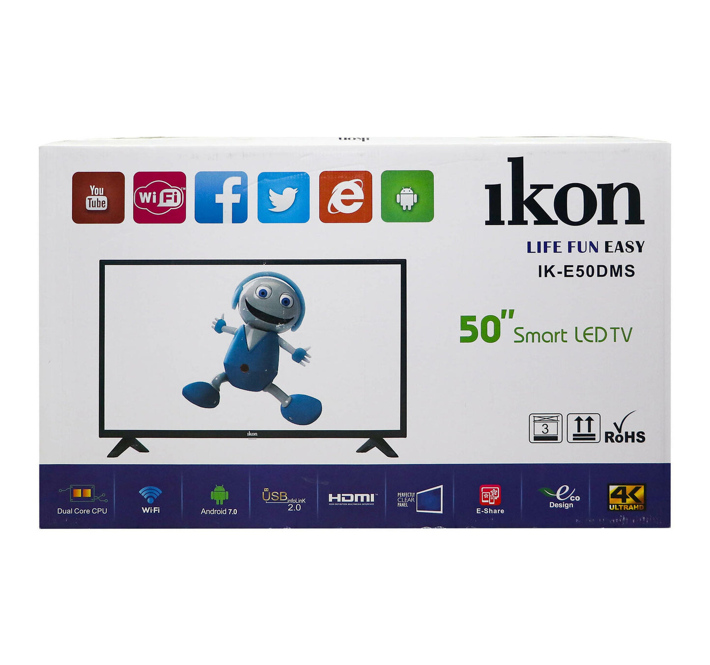 Ikon LED 4K Smart TV IK-E50DMS 50"