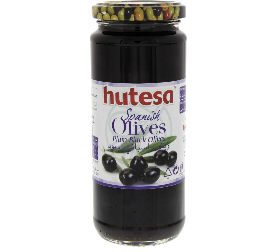 Hutesa Spanish Plain Black Olives 200 g
