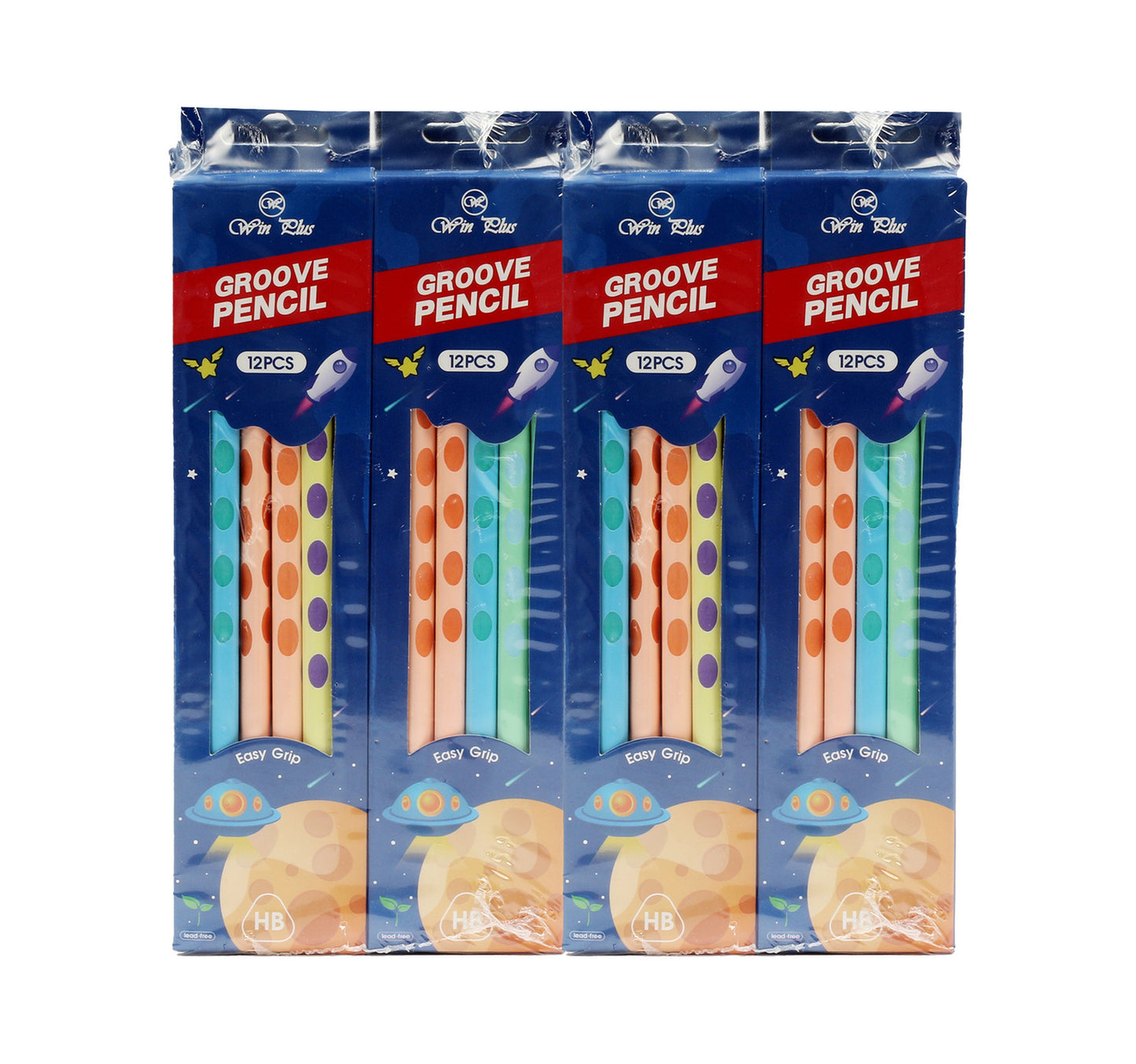 Win Plus HB Pencil WP24J03 4 x 12 pcs