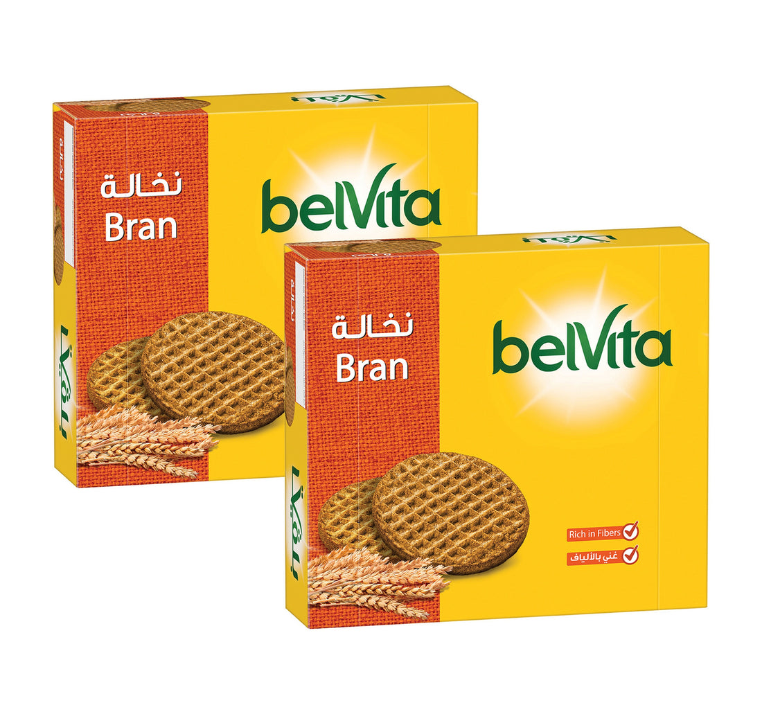 بسكويت بيلفيتا بران، عبوة اقتصادية، 8 × 56 جم، 2 عبوة